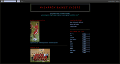 Desktop Screenshot of mazarronbasketcadete.blogspot.com