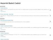 Tablet Screenshot of mazarronbasketcadete.blogspot.com