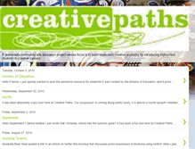 Tablet Screenshot of creative-paths.blogspot.com