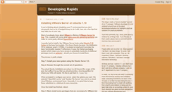 Desktop Screenshot of developingrapids.blogspot.com