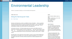 Desktop Screenshot of environmental-leadership.blogspot.com