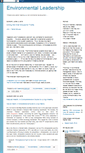 Mobile Screenshot of environmental-leadership.blogspot.com