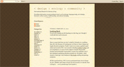 Desktop Screenshot of designecologycommunity.blogspot.com