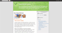 Desktop Screenshot of hyperhidrosis411.blogspot.com