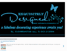 Tablet Screenshot of exquisitelydesigned.blogspot.com