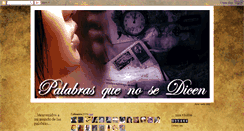 Desktop Screenshot of palabras-que-no-se-dicen.blogspot.com