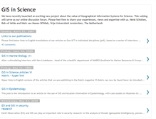 Tablet Screenshot of gisinscience.blogspot.com