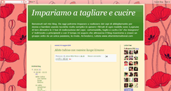Desktop Screenshot of impariamoatagliare-cucire.blogspot.com