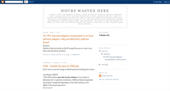 Desktop Screenshot of hourswastedhere.blogspot.com