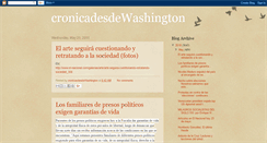 Desktop Screenshot of cronicadesdewashington.blogspot.com