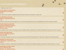 Tablet Screenshot of cronicadesdewashington.blogspot.com