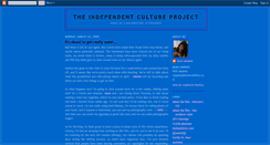 Desktop Screenshot of independentcultureproject.blogspot.com