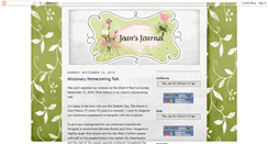 Desktop Screenshot of joanandwesjournal.blogspot.com