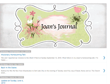 Tablet Screenshot of joanandwesjournal.blogspot.com
