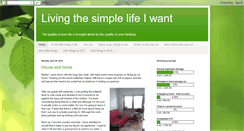 Desktop Screenshot of livingthesimplelifeiwant.blogspot.com