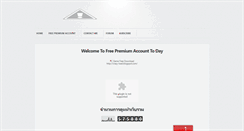 Desktop Screenshot of freepremiumaccounttoday.blogspot.com