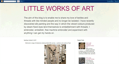 Desktop Screenshot of littleworksofart.blogspot.com