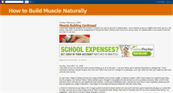 Desktop Screenshot of howtobuildmusclenaturally.blogspot.com