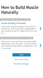 Mobile Screenshot of howtobuildmusclenaturally.blogspot.com