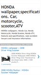 Mobile Screenshot of hondawallpaper.blogspot.com