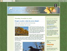 Tablet Screenshot of environmentalalmanac.blogspot.com