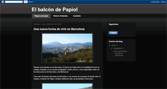 Desktop Screenshot of elbalcondepapiol.blogspot.com