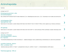 Tablet Screenshot of aminohapoista.blogspot.com