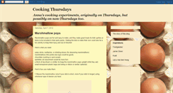 Desktop Screenshot of cookingthursdays.blogspot.com