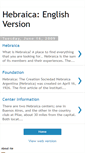 Mobile Screenshot of hebraica-englishversion.blogspot.com