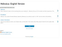 Tablet Screenshot of hebraica-englishversion.blogspot.com