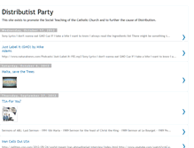 Tablet Screenshot of distributistparty.blogspot.com