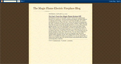 Desktop Screenshot of magic-flame-electric-fireplaces.blogspot.com