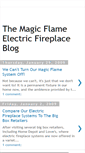 Mobile Screenshot of magic-flame-electric-fireplaces.blogspot.com
