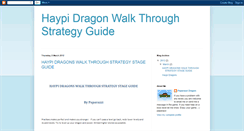 Desktop Screenshot of haypidragonstrategyguide.blogspot.com