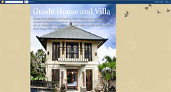 Desktop Screenshot of gusdehousevilla.blogspot.com