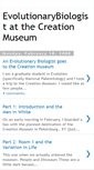 Mobile Screenshot of evobiocreationmuseum.blogspot.com