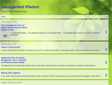 Tablet Screenshot of managementwisdom.blogspot.com