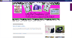 Desktop Screenshot of lillypiecreations.blogspot.com