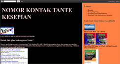 Desktop Screenshot of nomorkontaktantekesepian.blogspot.com