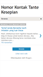 Mobile Screenshot of nomorkontaktantekesepian.blogspot.com