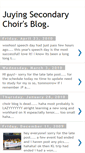 Mobile Screenshot of juyingsecondarychoir.blogspot.com