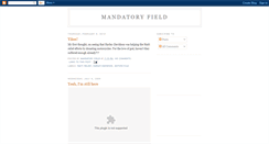 Desktop Screenshot of mandatory-field.blogspot.com