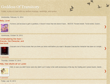 Tablet Screenshot of goddessoftransitory.blogspot.com