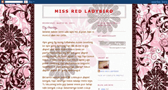 Desktop Screenshot of missredladybird.blogspot.com