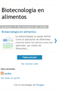 Mobile Screenshot of biotecnologiaenalimentos.blogspot.com