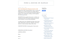 Desktop Screenshot of findahouseinhawaii.blogspot.com