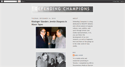 Desktop Screenshot of defendingchampions.blogspot.com
