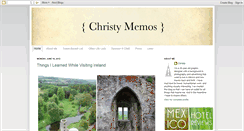 Desktop Screenshot of christymemos.blogspot.com