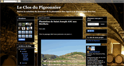 Desktop Screenshot of closdupigeonnier.blogspot.com