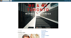 Desktop Screenshot of meandmytoronto.blogspot.com